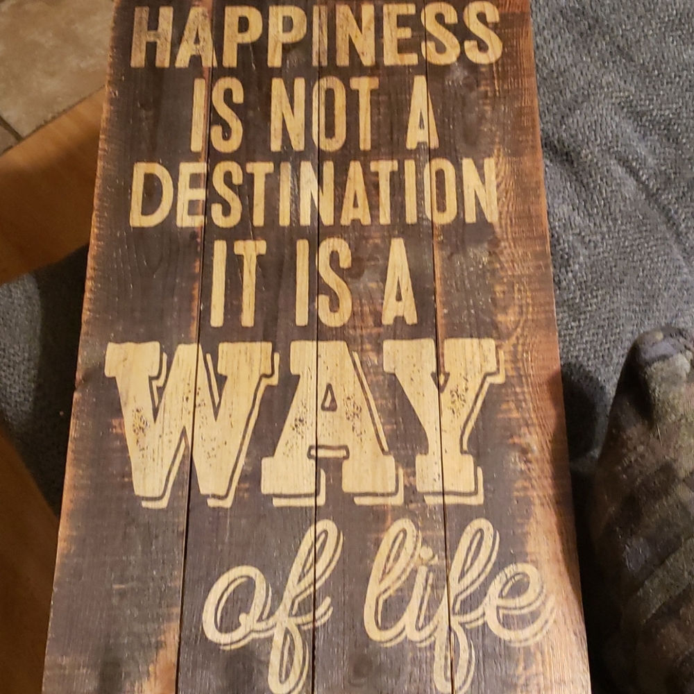 Wooden sign